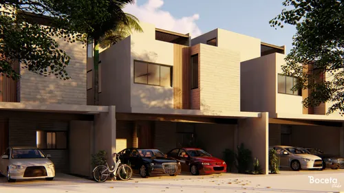 Town House En Venta Villa Avalon En Temozon Norte, Mérida
