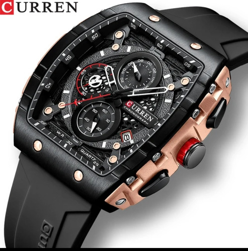 Reloj Curren Para Caballero 8442 Con Correa De Silicon 