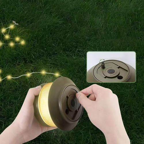 Luces Al Aire Libre De La Linterna De Campamento Con 5 Verde