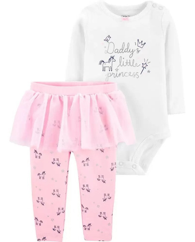 Set 2 Piezas Carters Niña Body Manga Larga Tutu