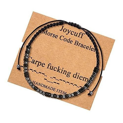 Joycuff Carpe Diem Morse Code Bracelets For Women Men 7nfg0