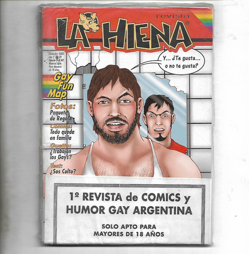 Revista La Hiena 20 Dic 2003 Comic Gay Todo Queda En Familia