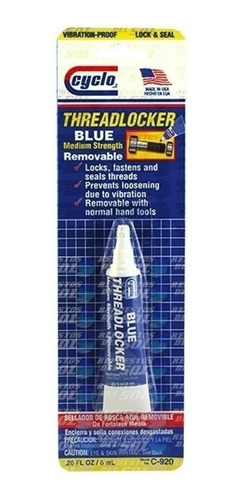 Threadlocker Traba Pernos De Fortaleza Media 6 Ml