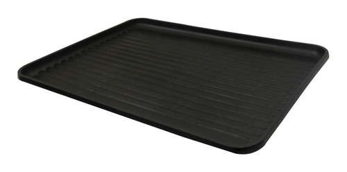 Imagen 6 de 10 de Seca Platos Escurridor Acero Negro Bandeja Cubiertos Y Vasos