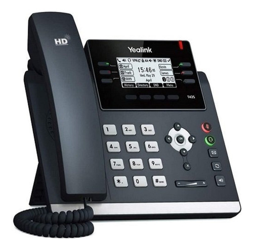 Teléfono Ip Yealink T43u Gigabit 12 Líneas Sip Poe Wifi Usb 