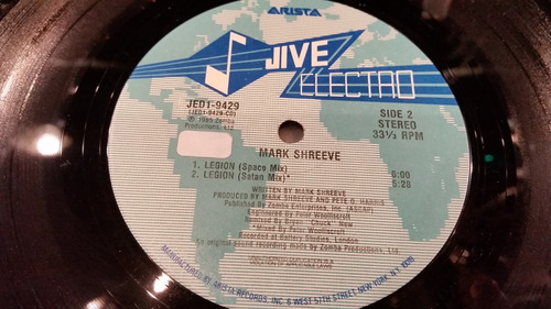 Mark Shreeve Legion Vinilo Maxi Usa 1985 Buen Estado