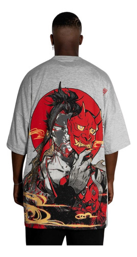 Remera Oversized Samurai Unisex 100% Algodón Premium