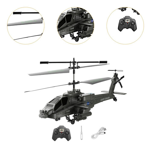 Helicóptero De Control Remoto Con Luces Coleccionables, 1