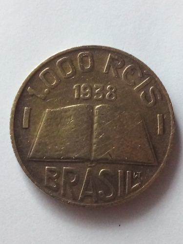 Moeda Bronze 1000 Reis 1938 Sob Lote 4190