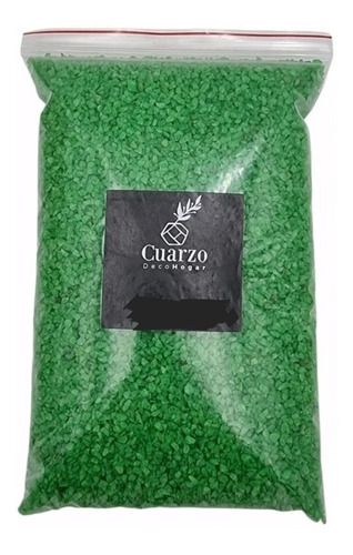 Cuarzo Granulado Verde Claro, Formato 1kg