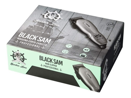 Imagen 5 de 5 de Maquina Cortar Pelo Profesional Black Sam Clipper Cordless