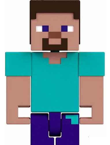 Figura Steve Minecraft 10cm C/ Acessorios - Mattel Gtp08