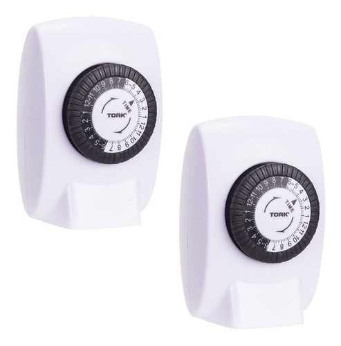 Temporizador Timer Luces Navideñas 2pzs Interruptor Tork 24h