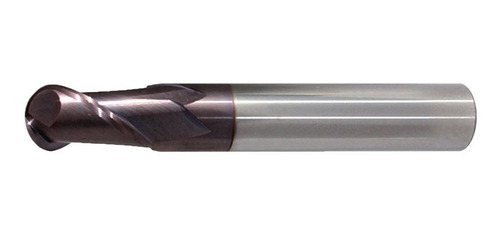 Fresa Metal Duro Revestida Esferica 10mm 2 Filos Endmill