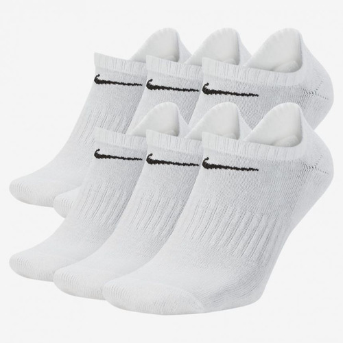 Meia Nike Invisível Everyday - Kit 6 Pares Sx7675-010