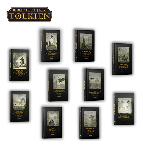 Biblioteca Tolkien - J. R. R. Tolkien - 10 Tomos Completos
