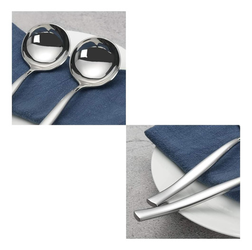 Xowine Cucharones De Sopa De Salsa Pequeña De Acero Inoxidab