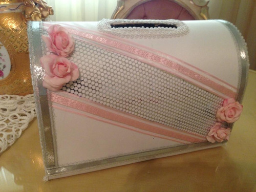 Baul Para Bodas Y 15 Años Elaborado Con Telas Importadas