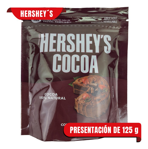 Cocoa En Polvo Natural Hersheys 125 Gr