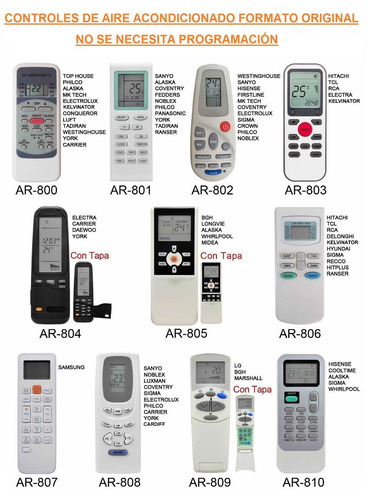 Imagen 2 de 7 de Control Remoto Aire Acondicionado Rca Kelvinator