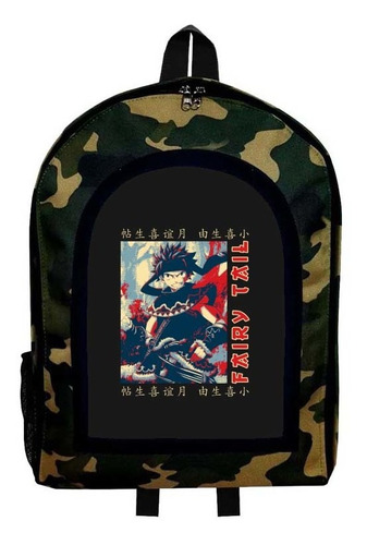 Mochila Camuflada Fairy Tail Modelo 98