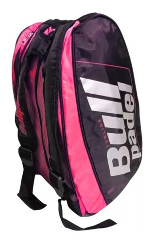 Bolso Padel Bullpadel Funline Paletero Mochila Paddle Color Negro/rosa