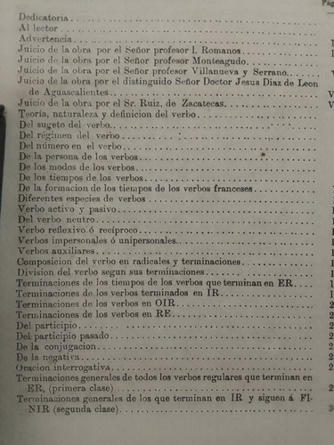 Diccionario De Verbos Castellano - Francés 1886 Miguel Díaz (Usado)