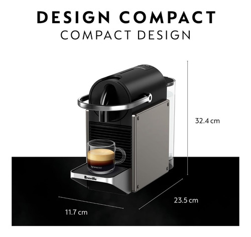 Máquina De Café Espresso Nespresso Pixie Original De Brevill