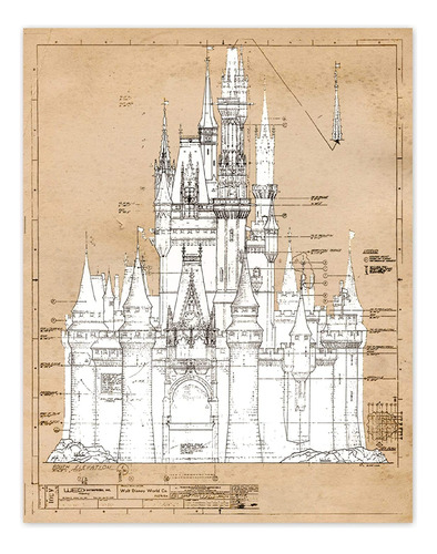 Impresiones De Poster De Patente Vintage De Castillo De Cen