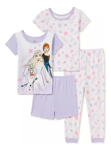 Conjunto De Pijama De 4 Piezas Frozen 2