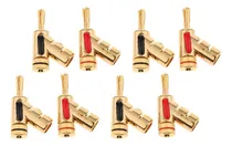 Comprar 8pcs 4mm Ana Plug Conectores De Cable De Altavoz Conectores