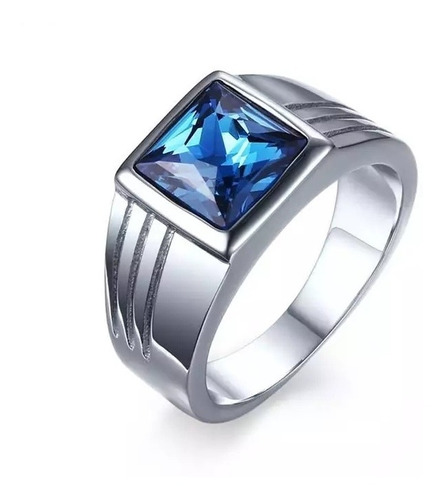 Anillo Silver Blue Original Unisex, Hombre O Mujer.