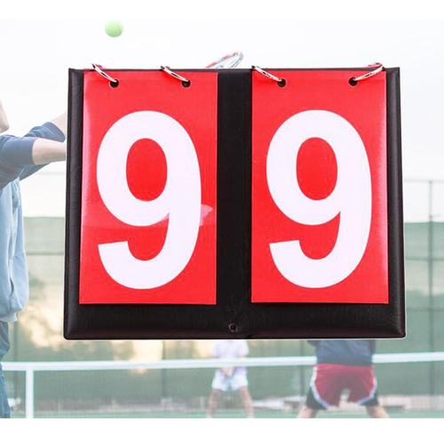 Marcador De Mesa Desmontable Score Keeper Flip Score Rojo