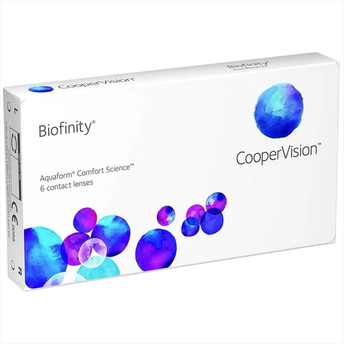 Lentes De Contato Biofinity - Caixa Com 3 Pares Grau Esférico -3.00 Miopia