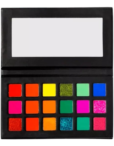 Paleta De Sombra Neon Splash De Okalan 18 Colores