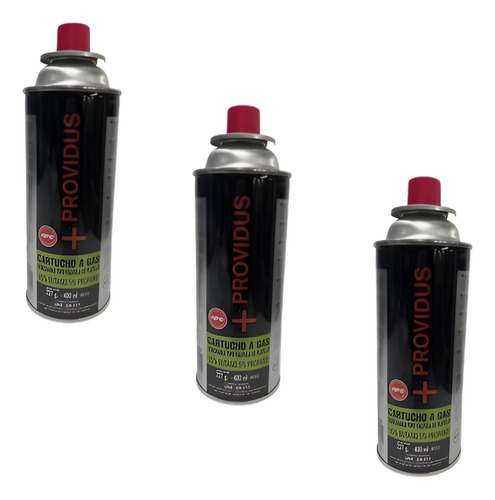 Pack 3 Cartucho Gas Propano Butano 227 Gr Cocinilla Soplete