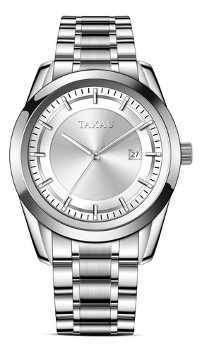 Taxau Men's Pure White Body Water Resistant Analogue