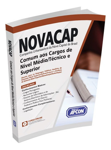 Apostila Novacap 2024 - Comum Aos Cargos De Nível Médio/técnico E Superior