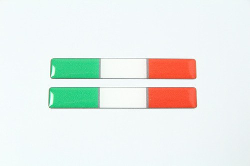 Emblema Adesivo Resinado Fiat Bandeira Italia Coluna Rs12 Fk