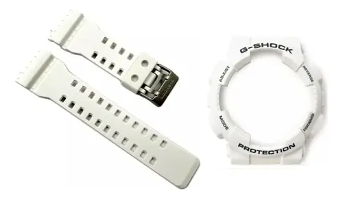 Ersatzarmband Für Casio G-Shock GA-100/110/120/140 – Wasserdichtes Resin, Mit Edelstahl-Verschluss & Werkzeug
