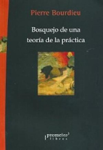 Bosquejo De Una Teoria De La Practica - Pierre Bourdieur