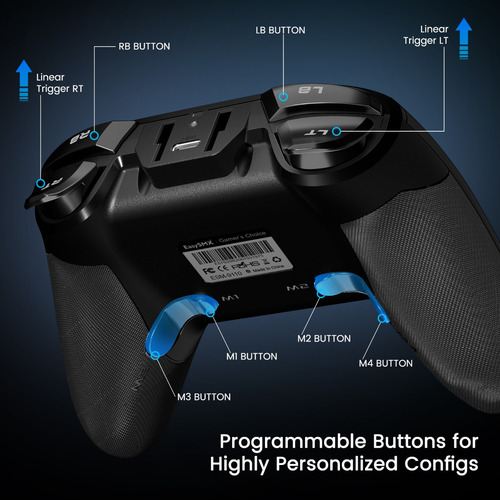 Joystick Control Preto Sem Fio Gamepad Easysmx Sl-9110