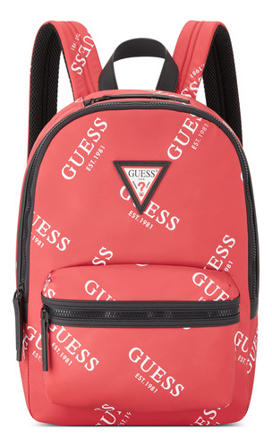 Guess Guess Originals Logo Mochila, Rojo