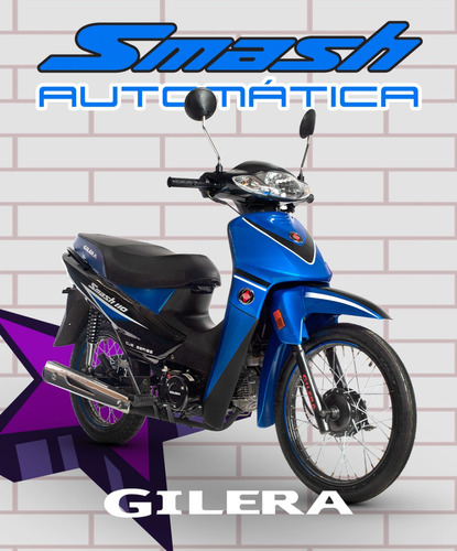 Motocicleta 110 Gilera Smash Automatica  Scooter 0km 2024