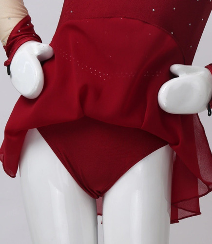 Imagem 9 de 9 de Roupa Profissional Balé Ou Patinação Manga Longa P/ Meninas