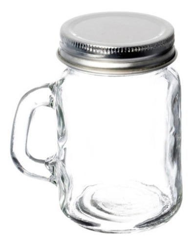 20 Tarro Mason Jar Mini De 100 Ml Con Tapa Cerrada