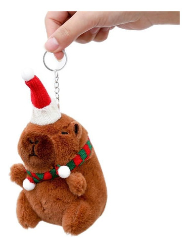 G Muñeca De Navidad Capybara De Peluche Lindo Llavero