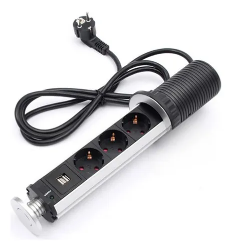 comprar Torre Enchufe Gris-chileno 2 Orificios (3 Enchufes 2 Usb)