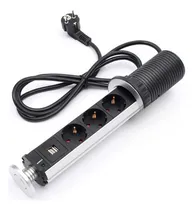 Comprar Torre Enchufe Gris-chileno 2 Orificios (3 Enchufes 2 Usb)