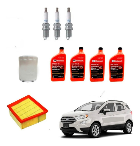 Kit Afinación Ford Ecosport 1.5 3 Cil Aceite 5w30 Motocraft